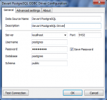 Программа Драйвер PostgreSQL ODBC  1.1